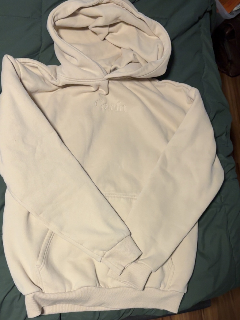 “Bone” Comfrt Hoodie Size Medium